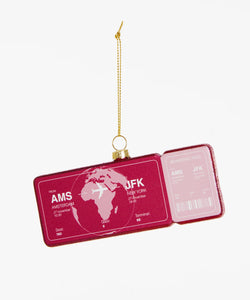 YUP IN DE BOOM | KERSTORNAMENT - BOARDINGPASS NEW YORK