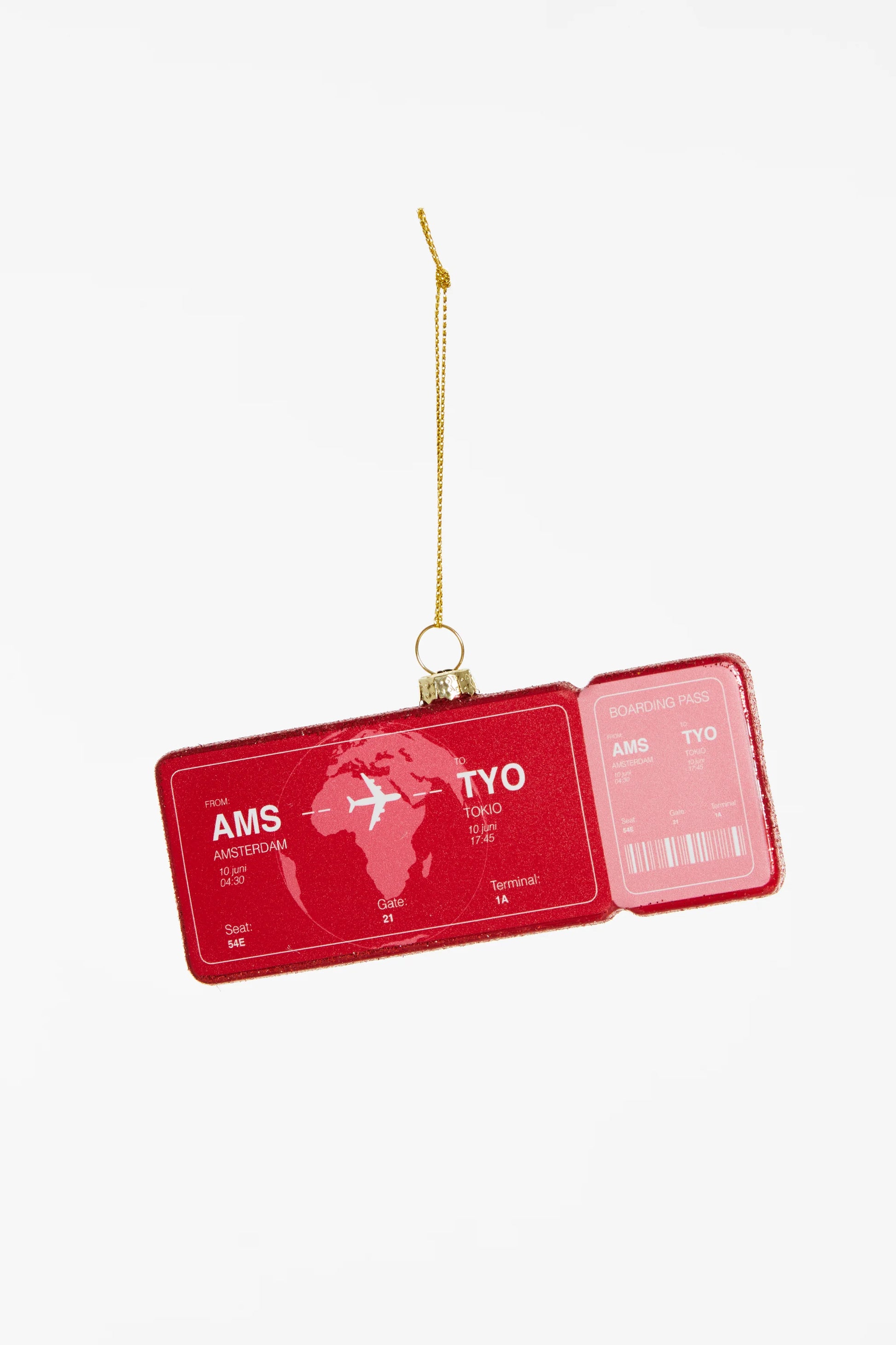 YUP IN DE BOOM | KERSTORNAMENT - BOARDINGPASS TOKYO