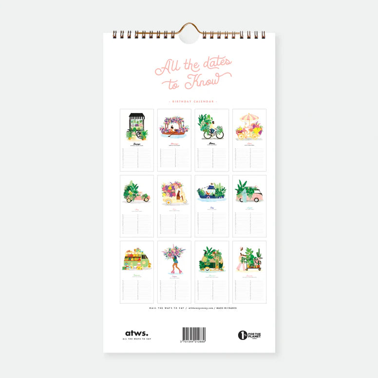 ATWTS | BIRTHDAY CALENDAR