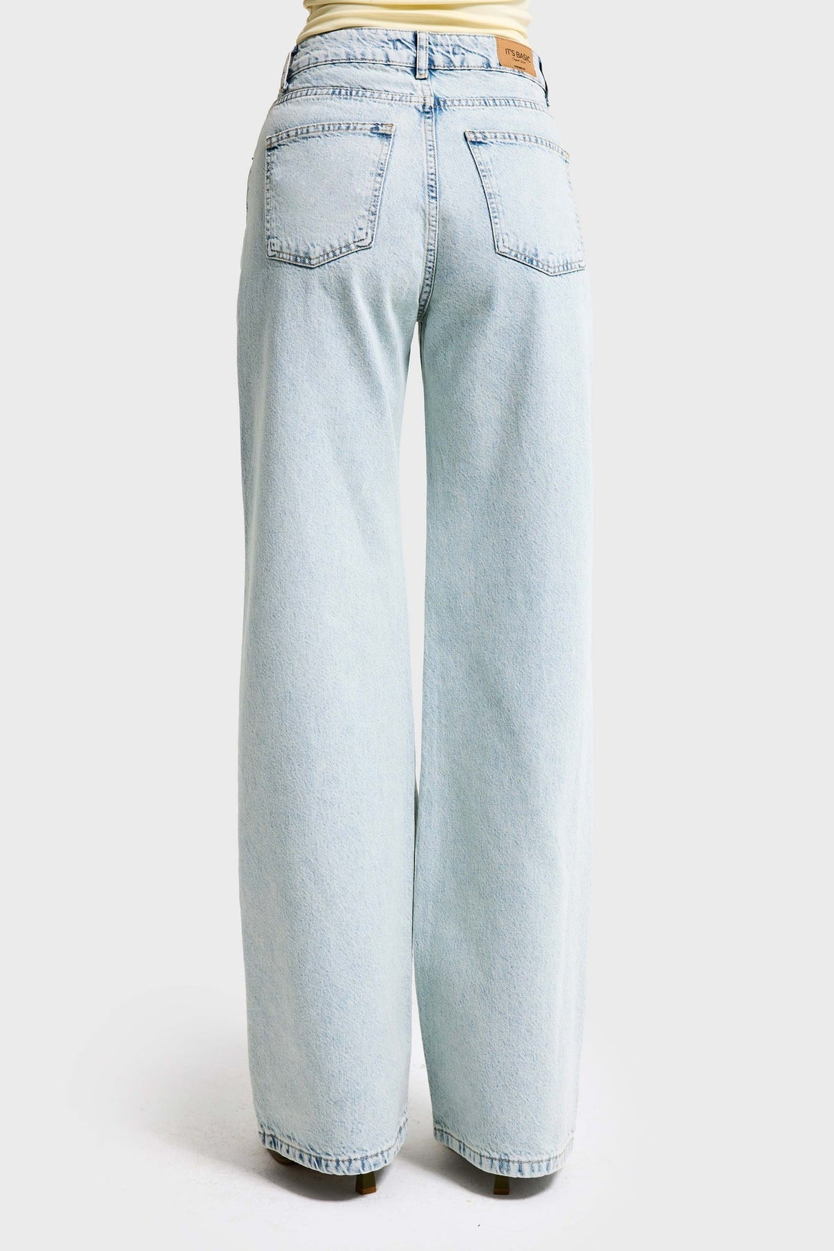 EMBROIDERY STRAIGHT JEANS - BLOSSOM BLUE