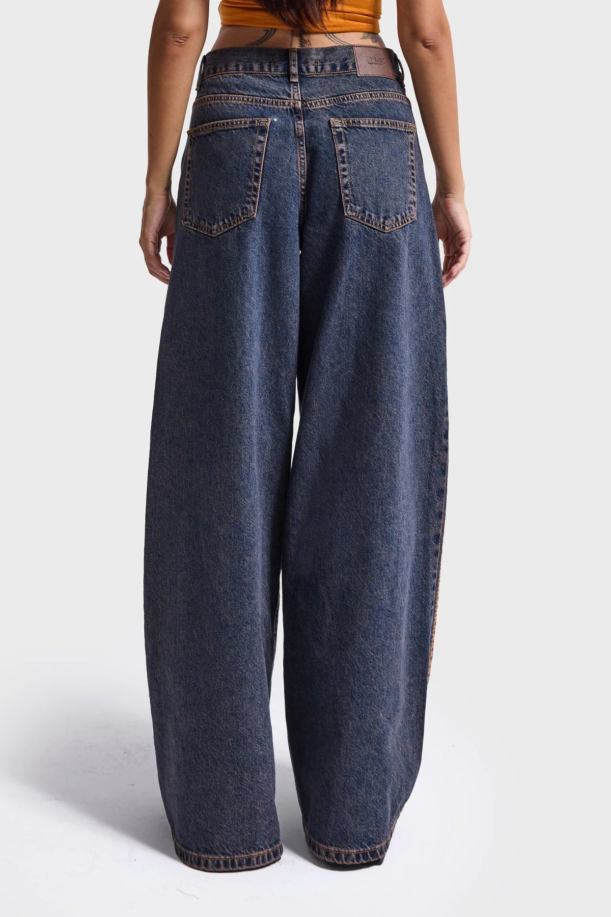 EMBROIDERY PALAZZO JEANS - WESTERN PRINT