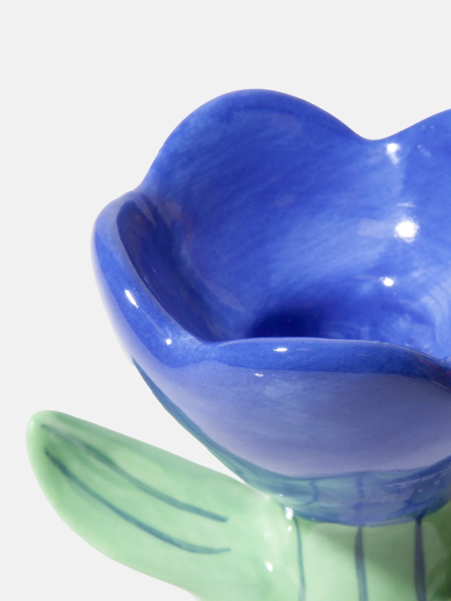 DOIY | CANDLE HOLDER BLOOM - BLUE