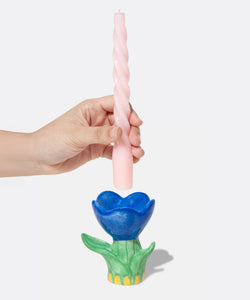 DOIY | CANDLE HOLDER BLOOM - BLUE