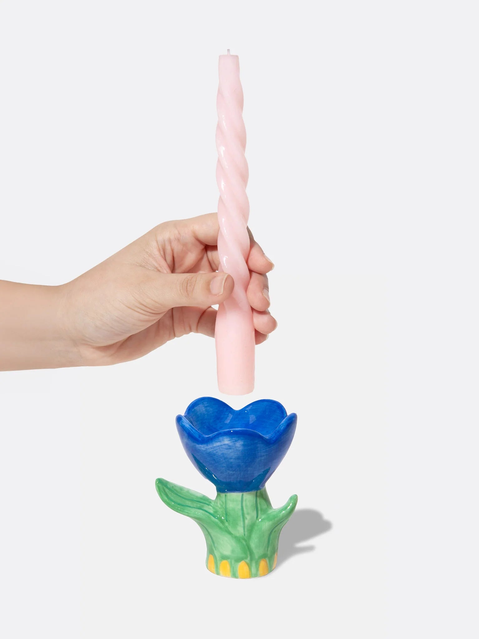 DOIY | CANDLE HOLDER BLOOM - BLUE