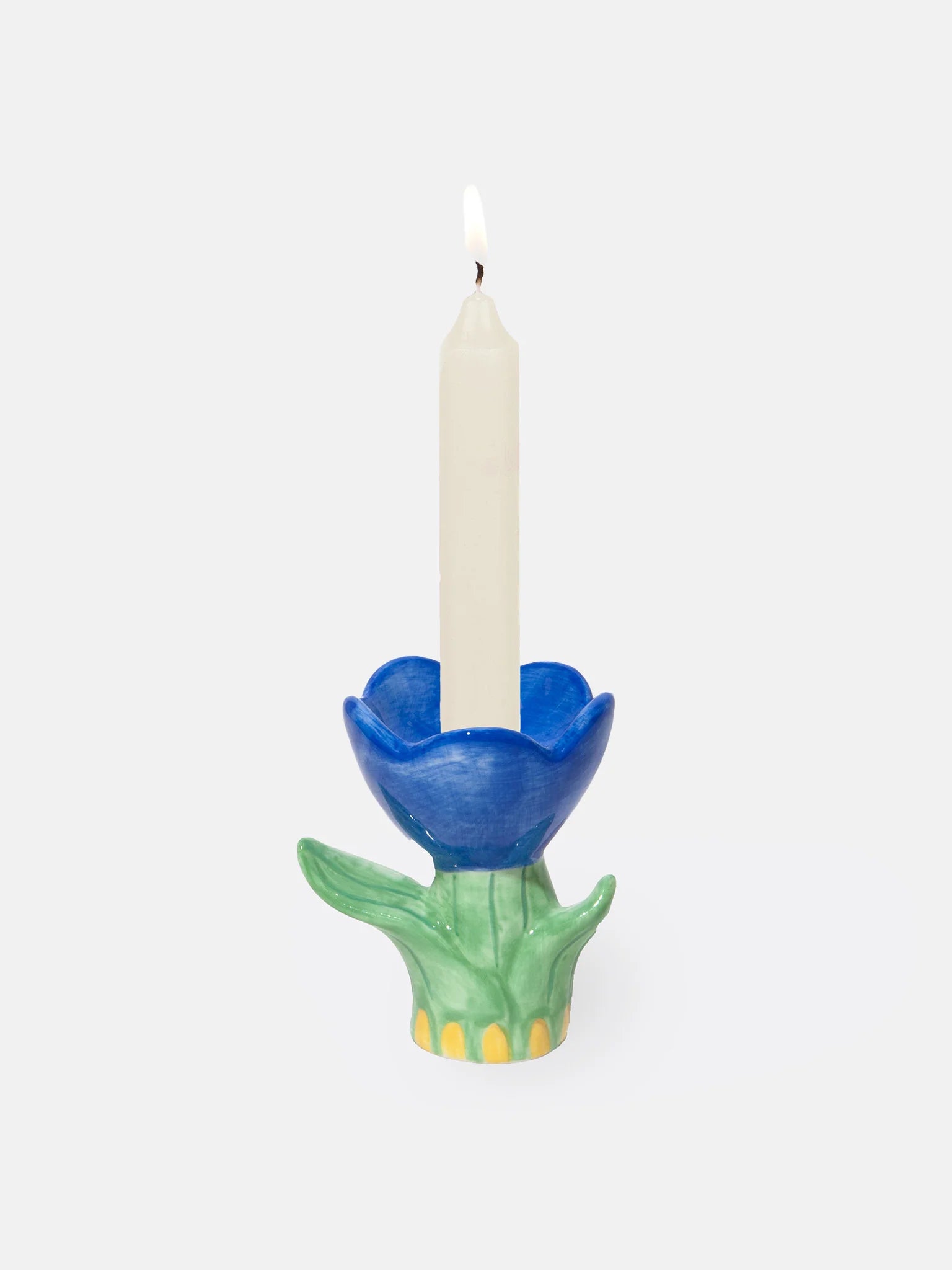 DOIY | CANDLE HOLDER BLOOM - BLUE