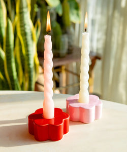 DOIY | CANDLE HOLDER DAISY - RED