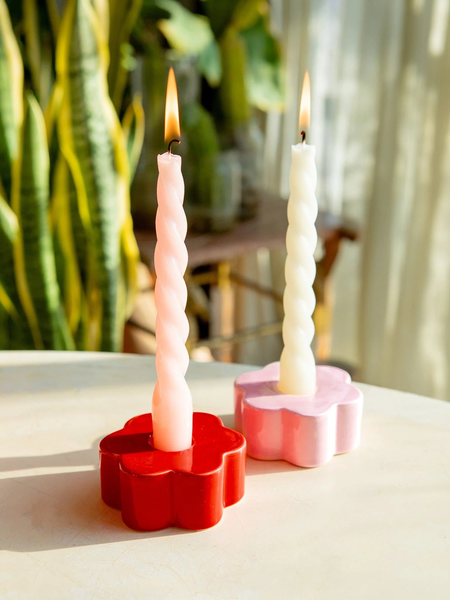 DOIY | CANDLE HOLDER DAISY - RED