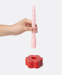 DOIY | CANDLE HOLDER DAISY - RED