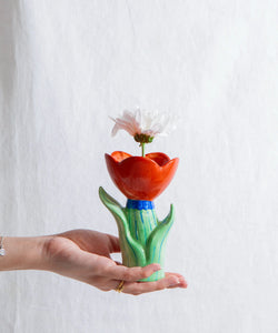 DOIY | VASE BLOOM SMALL - RED