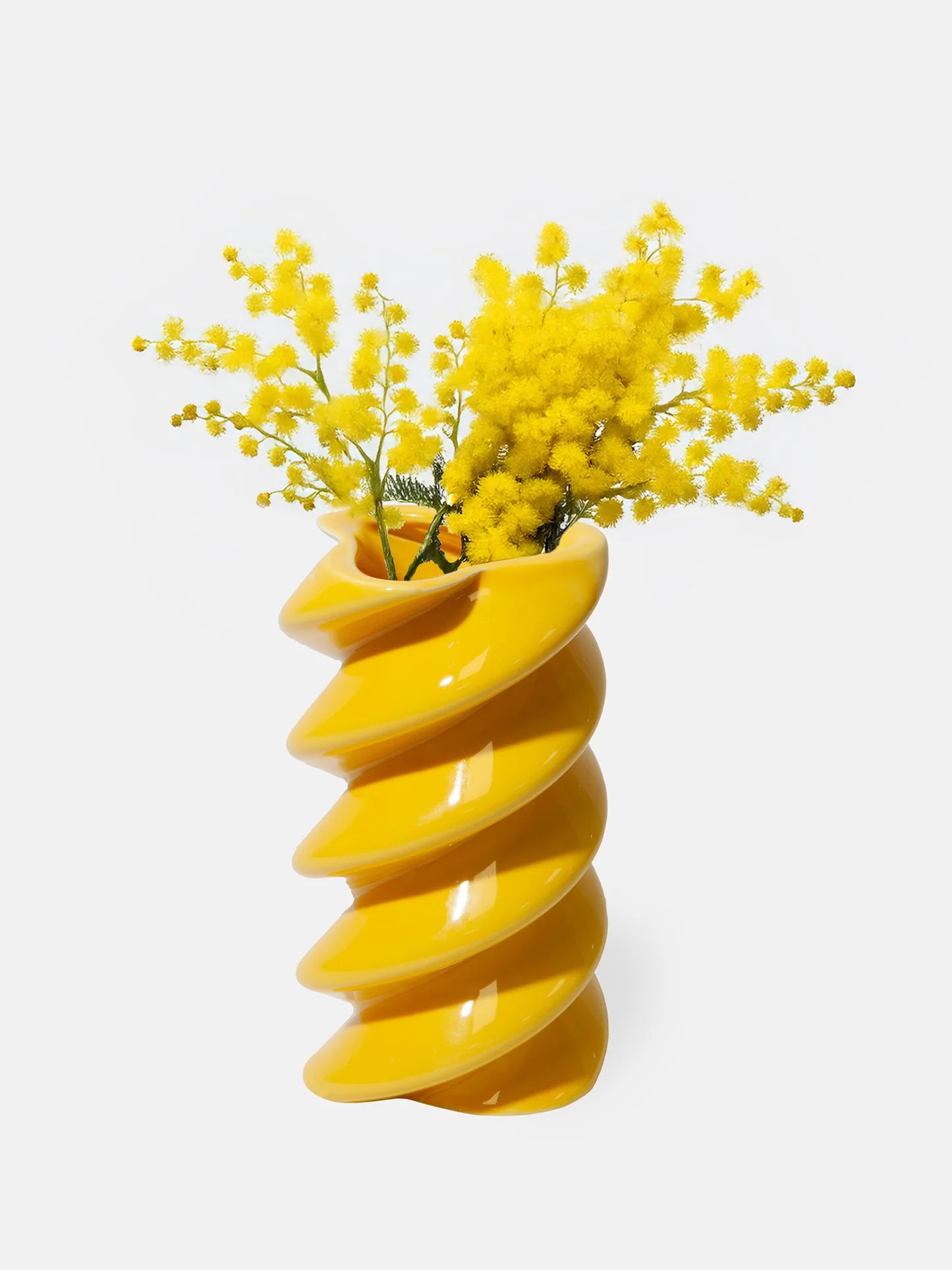 DOIY | DOLCE VITA FUSILLI VASE - YELLOW