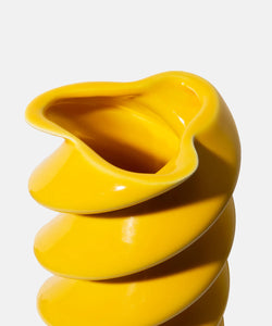 DOIY | DOLCE VITA FUSILLI VASE - YELLOW
