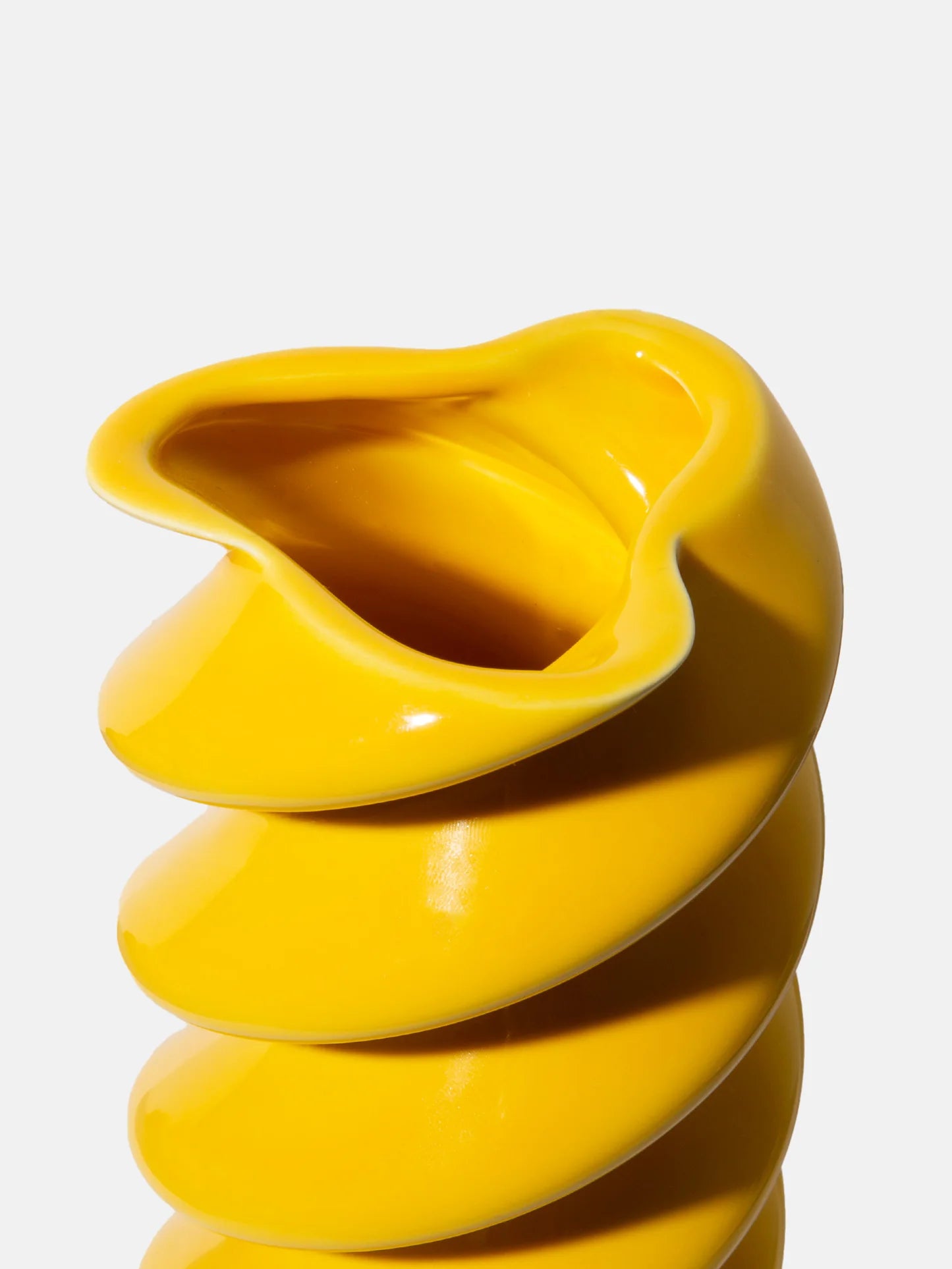 DOIY | DOLCE VITA FUSILLI VASE - YELLOW