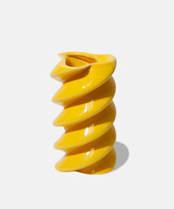 DOIY | DOLCE VITA FUSILLI VASE - YELLOW