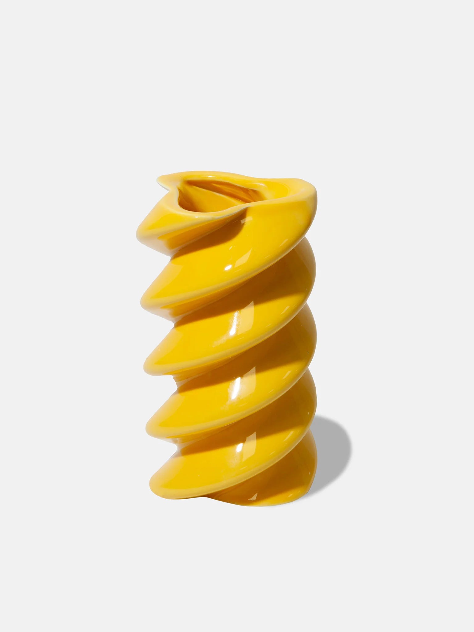 DOIY | DOLCE VITA FUSILLI VASE - YELLOW