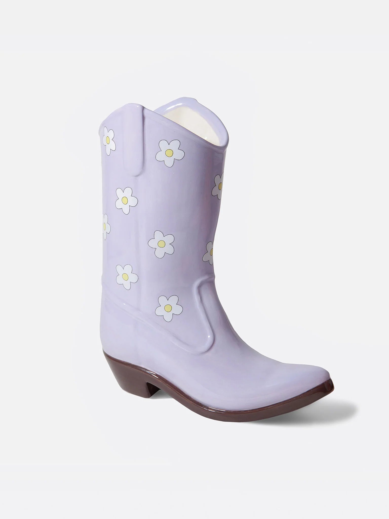 DOIY | RODEO COWBOY BOOT VASE - LILAC