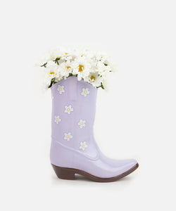 DOIY | RODEO COWBOY BOOT VASE - LILAC