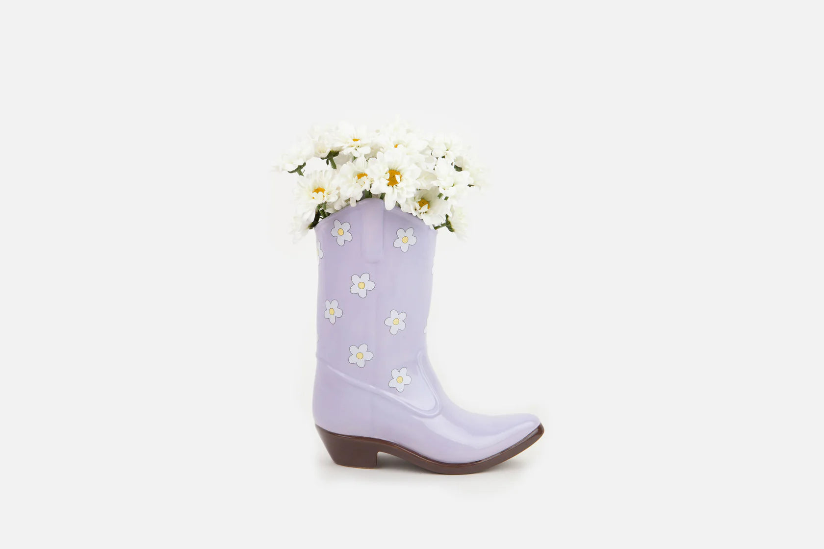 DOIY | RODEO COWBOY BOOT VASE - LILAC