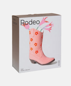 DOIY | RODEO COWBOY BOOT VASE - PINK