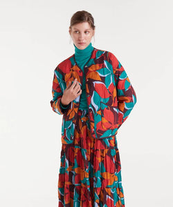 COMPAÑÍA FANTÁSTICA | QUILTED LEAFS JACKET - MULTICOLOR