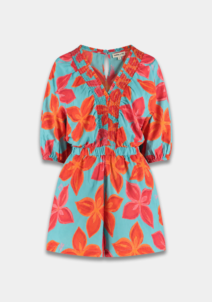 HARPER & YVE |  MELLY SS PLAYSUIT - FRAGILE FLOWER