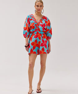 HARPER & YVE |  MELLY SS PLAYSUIT - FRAGILE FLOWER