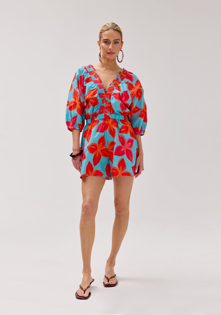 HARPER & YVE |  MELLY SS PLAYSUIT - FRAGILE FLOWER