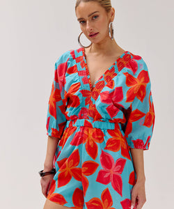 HARPER & YVE |  MELLY SS PLAYSUIT - FRAGILE FLOWER