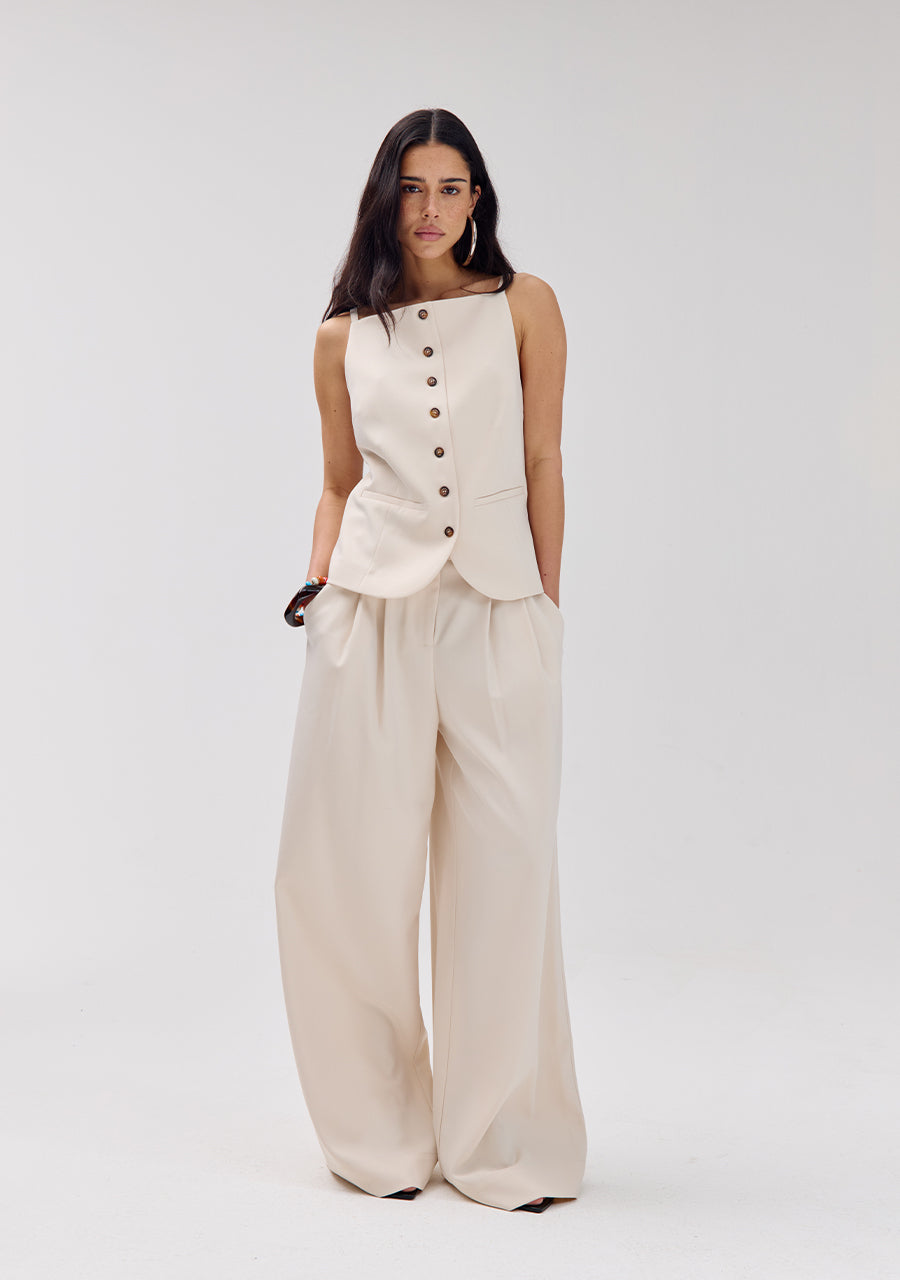 HARPER & YVE | MASON PANTS - ECRU