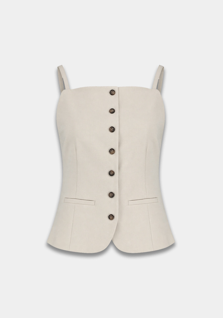 HARPER & YVE | REY GILET - ECRU