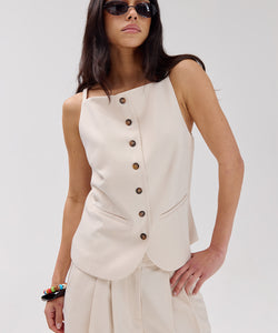 HARPER & YVE | REY GILET - ECRU