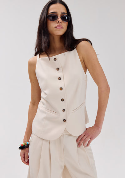 HARPER & YVE | REY GILET - ECRU