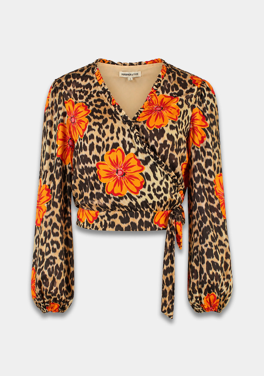 HARPER & YVE | FLORA LS TOP - LEXIE LEOPARD BLOOM