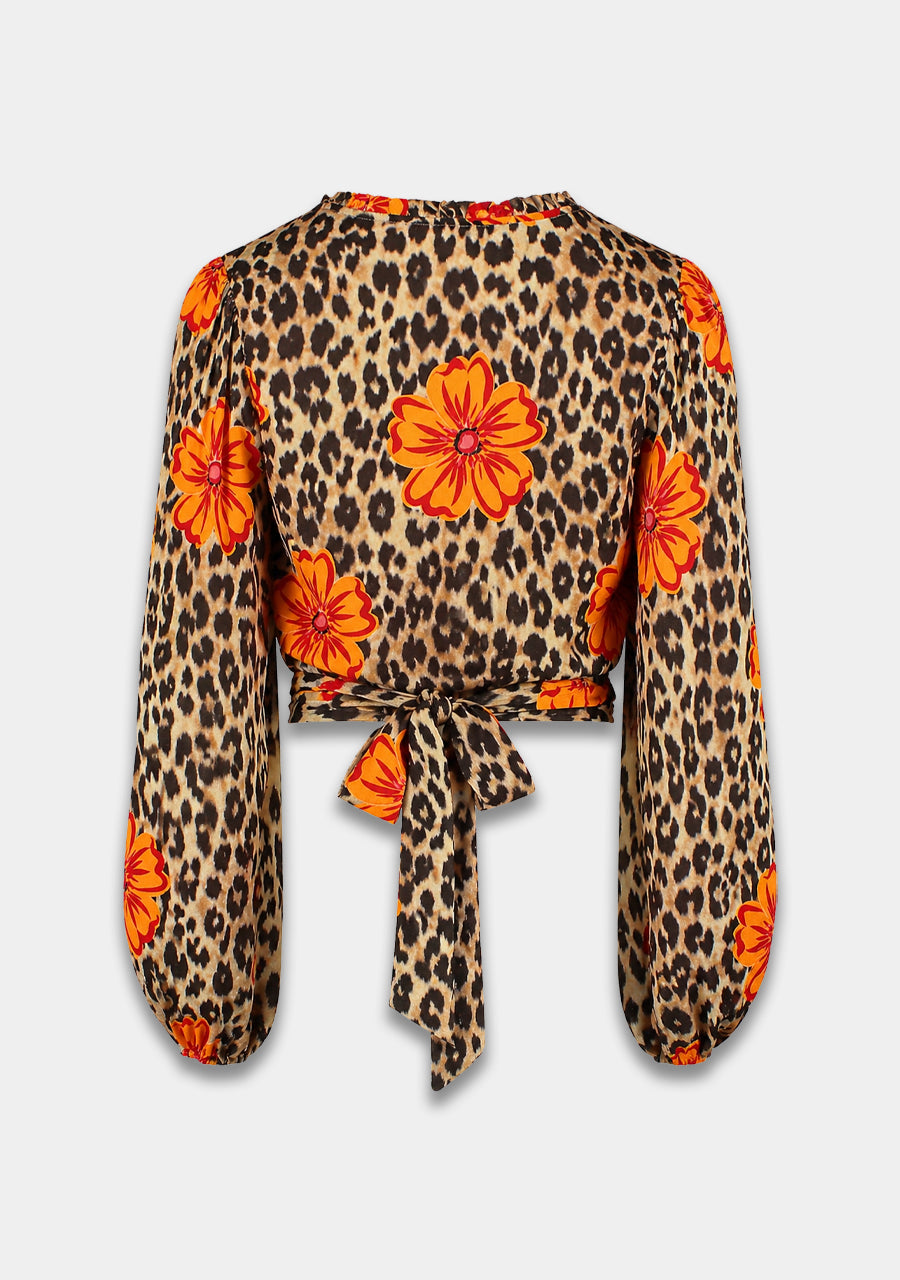 HARPER & YVE | FLORA LS TOP - LEXIE LEOPARD BLOOM