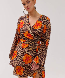 HARPER & YVE | FLORA LS TOP - LEXIE LEOPARD BLOOM