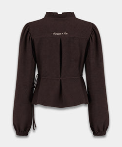 HARPER & YVE | DEBBY LS SHIRT - HOT FUDGE