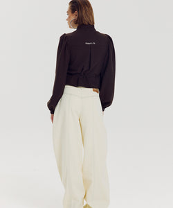 HARPER & YVE | DEBBY LS SHIRT - HOT FUDGE