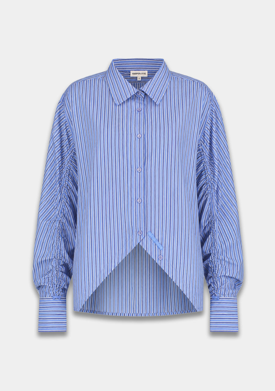 HARPER & YVE | TED LS TOP - STRIPE BLUE