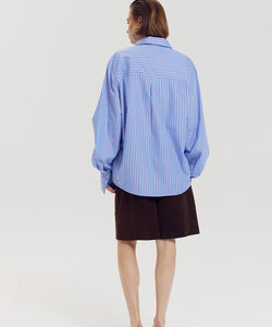 HARPER & YVE | TED LS TOP - STRIPE BLUE
