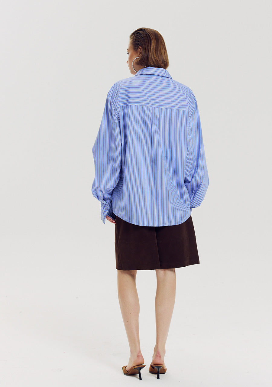 HARPER & YVE | TED LS TOP - STRIPE BLUE