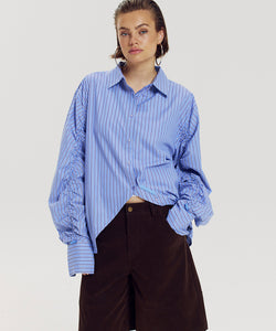 HARPER & YVE | TED LS TOP - STRIPE BLUE