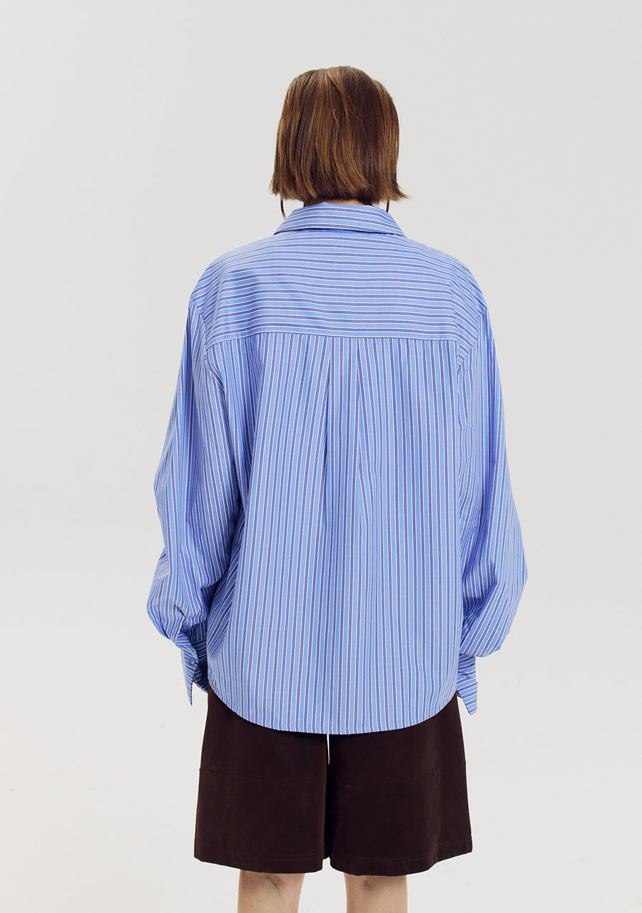 HARPER & YVE | TED LS TOP - STRIPE BLUE