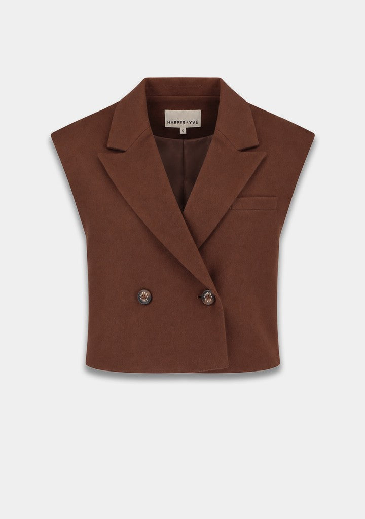 HARPER & YVE | ESMEE GILET - BROWN