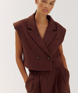 HARPER & YVE | ESMEE GILET - BROWN
