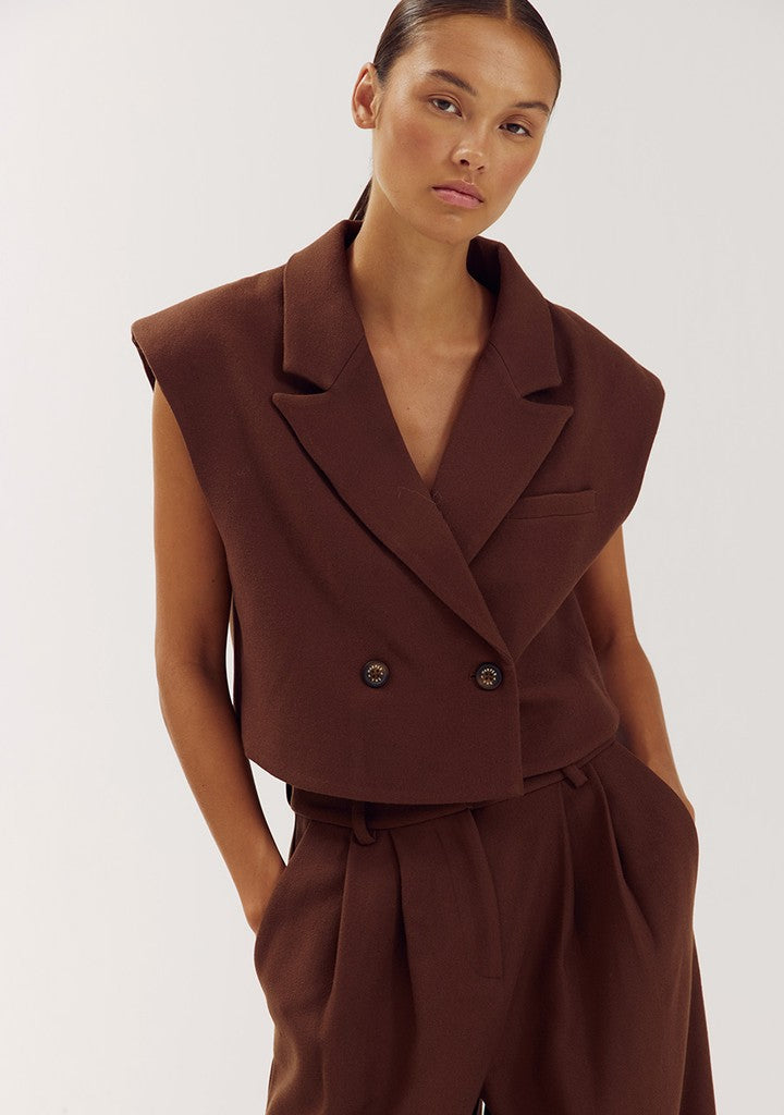 HARPER & YVE | ESMEE GILET - BROWN