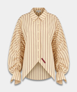 HARPER & YVE | TED LS TOP - CREME STRIPE