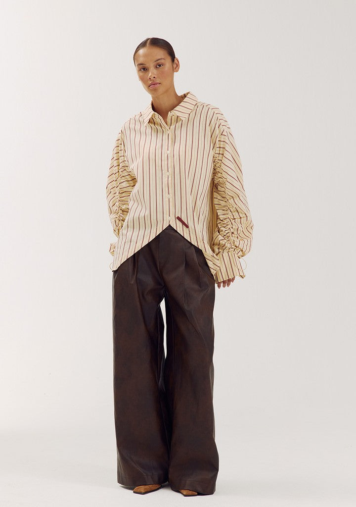 HARPER & YVE | TED LS TOP - CREME STRIPE