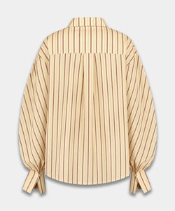 HARPER & YVE | TED LS TOP - CREME STRIPE