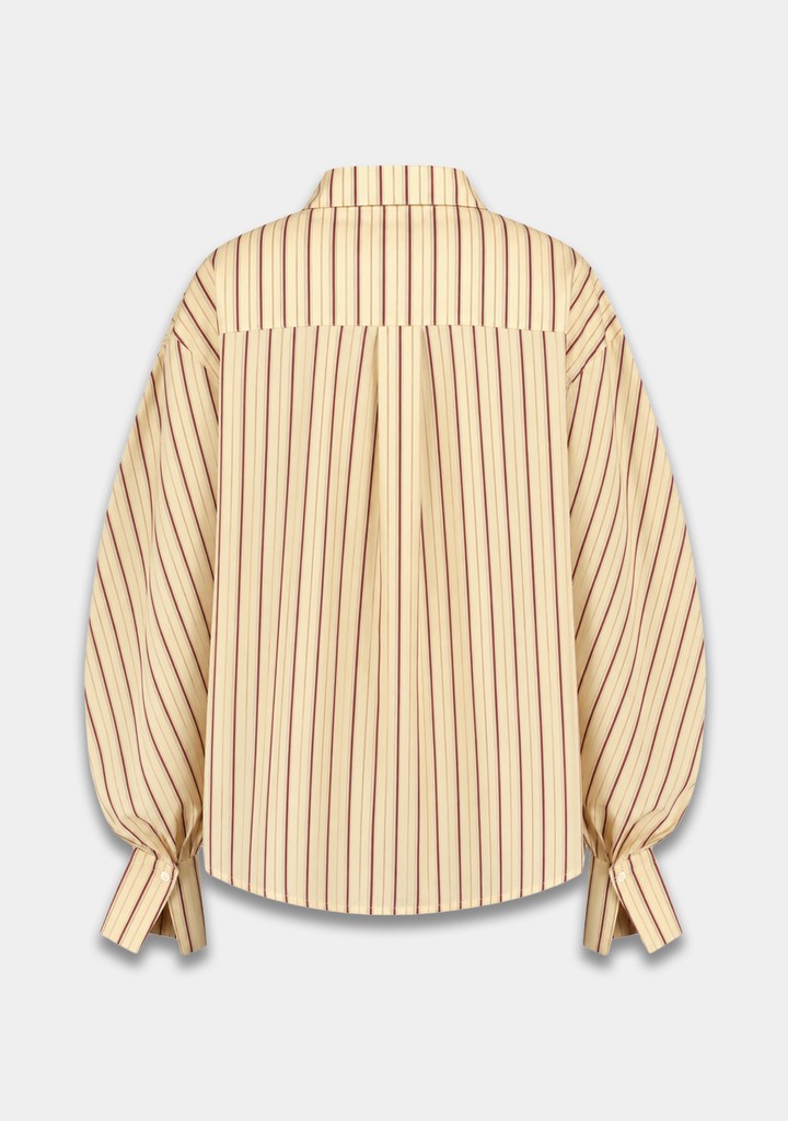 HARPER & YVE | TED LS TOP - CREME STRIPE
