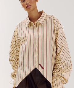 HARPER & YVE | TED LS TOP - CREME STRIPE