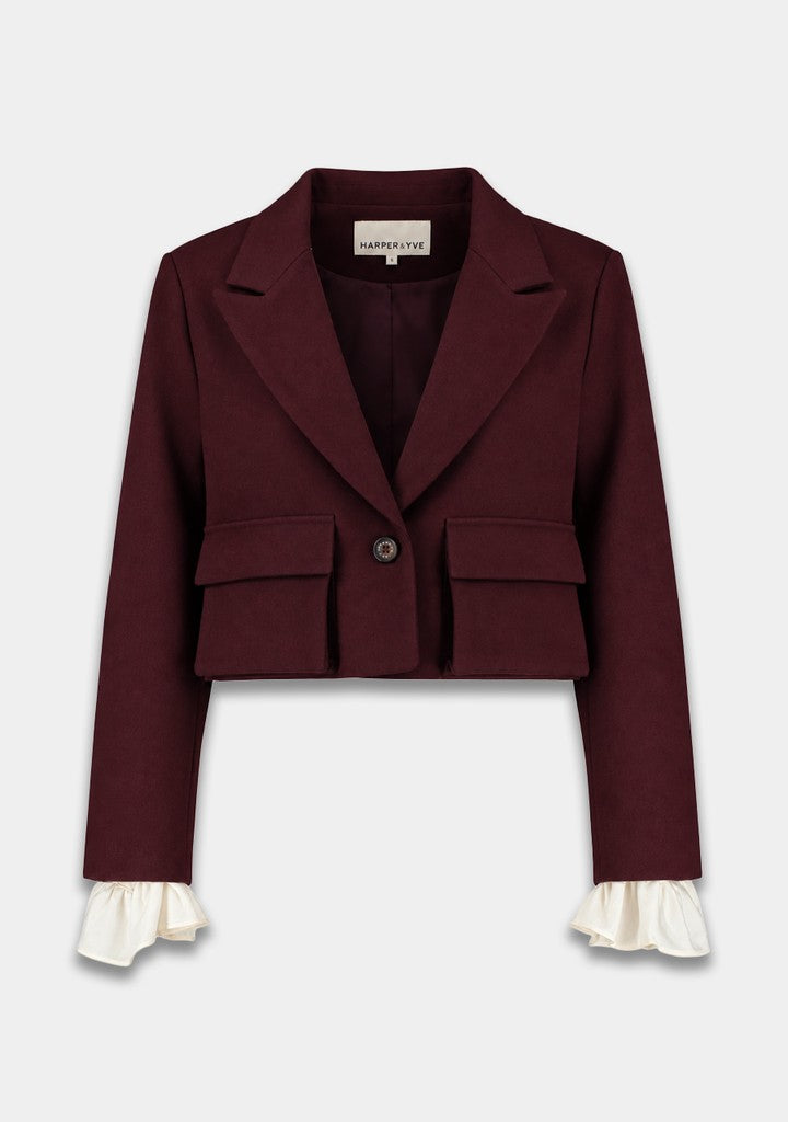 HARPER & YVE | IVY BLAZER - RED PORT